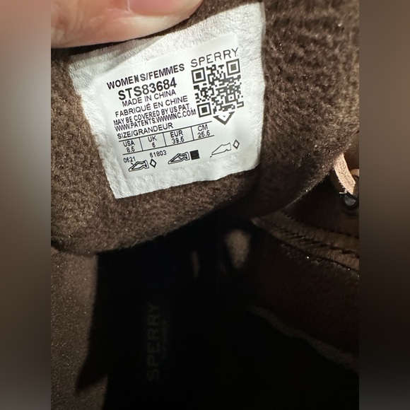 SH13 NWOT Sperry Boots Saltwater Quilted Rain Duck Waterproof Brown Womens 8.5 - Picture 6 of 9